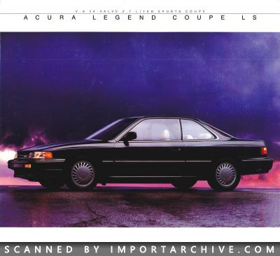 1987 Acura Brochure Cover