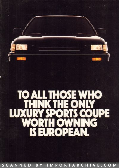 1987 Acura Brochure Cover