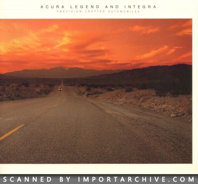 1986 Acura Brochure Cover