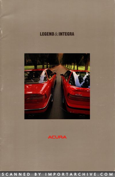 1990 Acura Brochure Cover