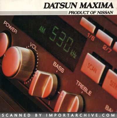 1982 Datsun Brochure Cover