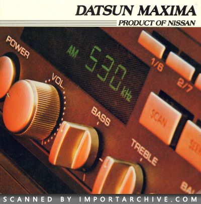 1982 Datsun Brochure Cover