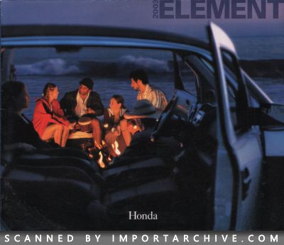 2003 Honda Brochure Cover