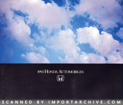 1993 Honda Brochure Cover