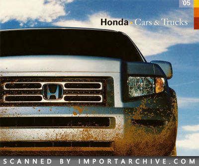 2005 Honda Brochure Cover