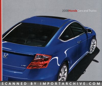 2008 Honda Brochure Cover