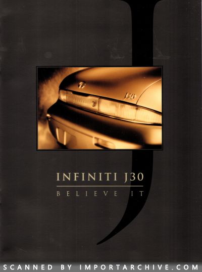 1996 Infiniti Brochure Cover