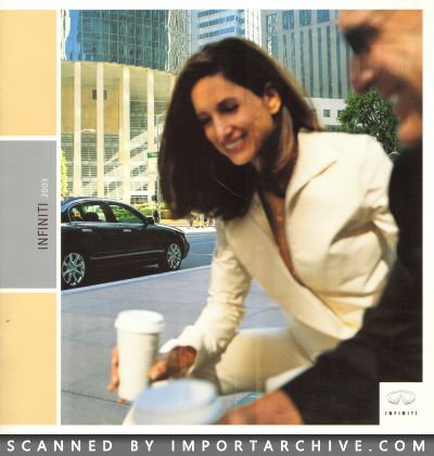 2003 Infiniti Brochure Cover