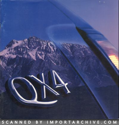 1999 Infiniti Brochure Cover