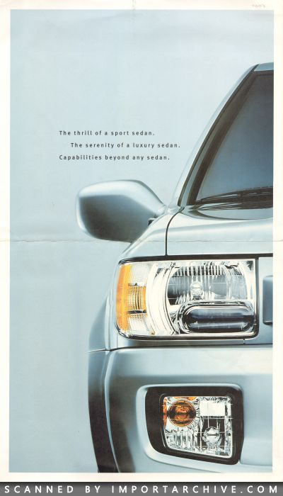 2001 Infiniti Brochure Cover