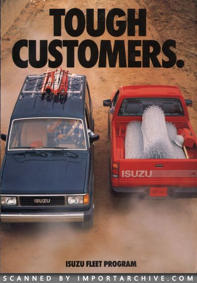 1988 Isuzu Brochure Cover