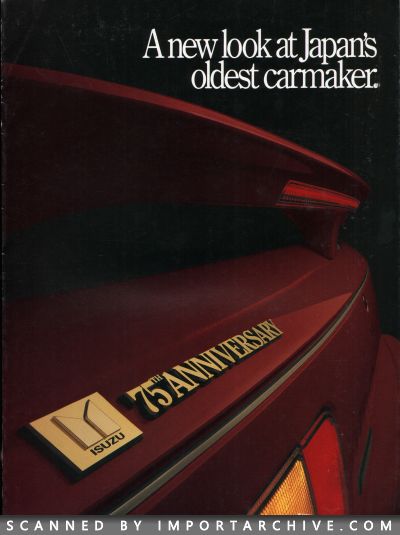 1989 Isuzu Brochure Cover