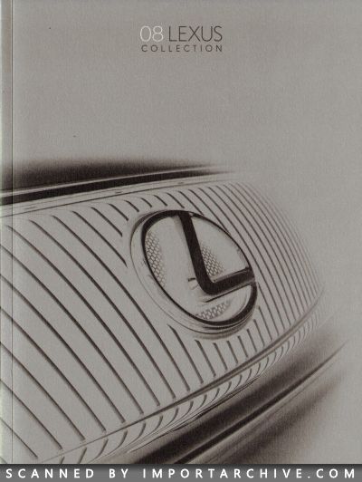 2008 Lexus Brochure Cover