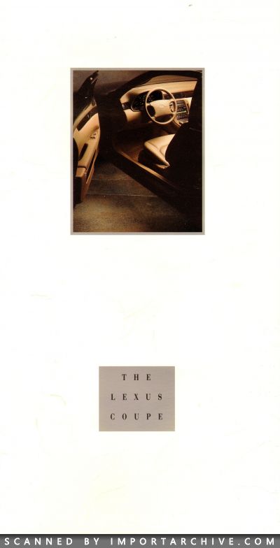 1992 Lexus Brochure Cover