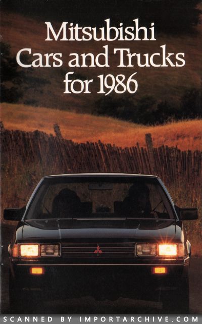 1986 Mitsubishi Brochure Cover