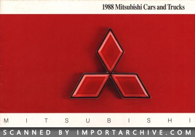 1988 Mitsubishi Brochure Cover