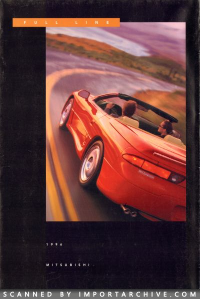 1996 Mitsubishi Brochure Cover