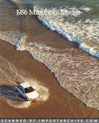 1986 Mitsubishi Brochure Cover