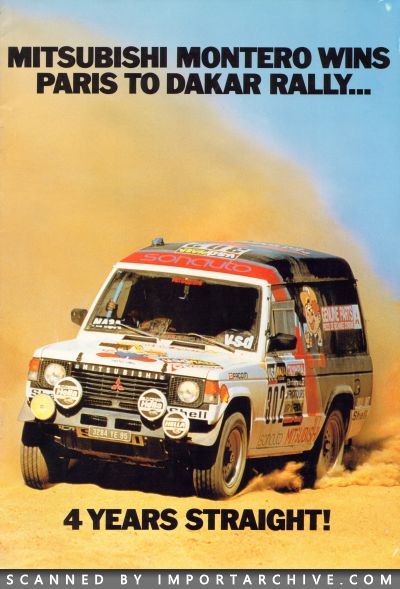 1987 Mitsubishi Brochure Cover