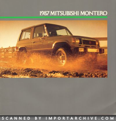 1987 Mitsubishi Brochure Cover