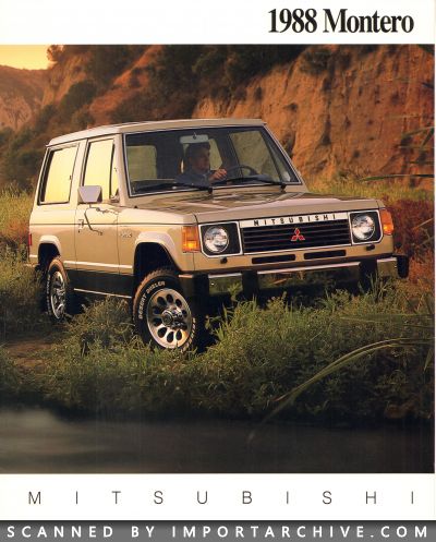 1988 Mitsubishi Brochure Cover