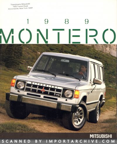 1989 Mitsubishi Brochure Cover