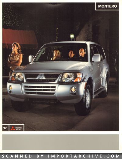 2003 Mitsubishi Brochure Cover