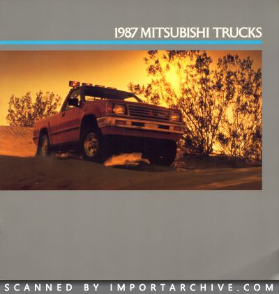 1987 Mitsubishi Brochure Cover