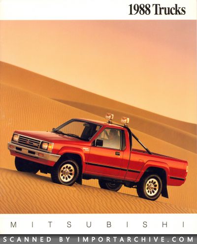 1988 Mitsubishi Brochure Cover