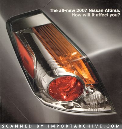 2007 Nissan Brochure Cover