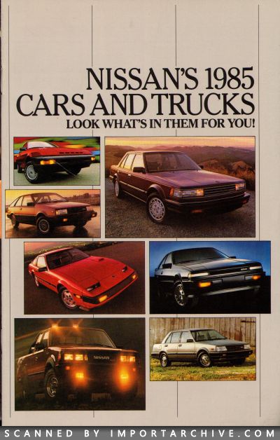 1985 Nissan Brochure Cover