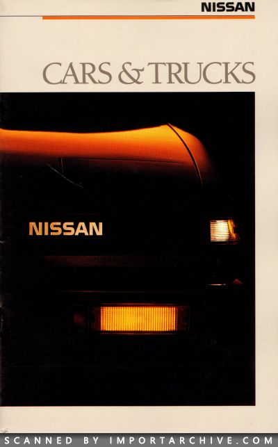 1988 Nissan Brochure Cover