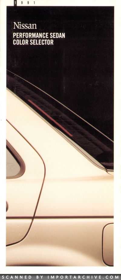 1991 Nissan Brochure Cover