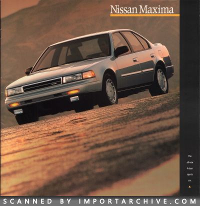 1989 Nissan Brochure Cover