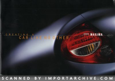 2000 Nissan Brochure Cover