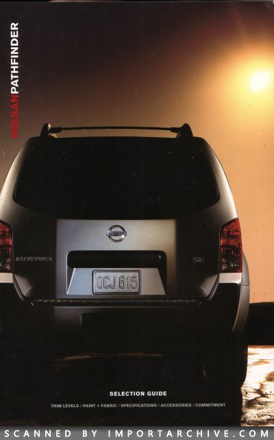 2005 Nissan Brochure Cover