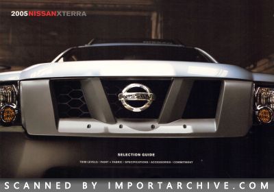 2005 Nissan Brochure Cover