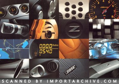 2003 Nissan Brochure Cover