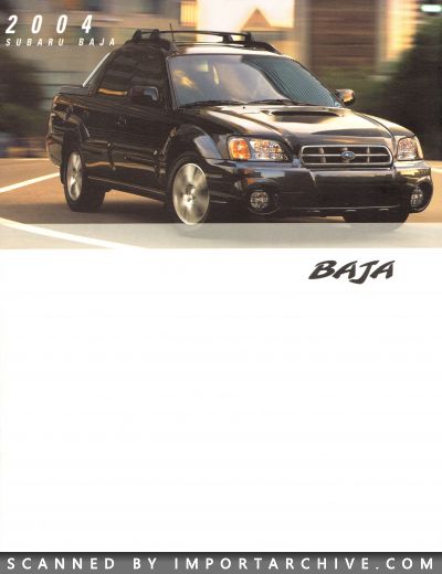 2004 Subaru Brochure Cover