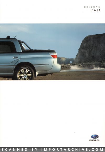 2006 Subaru Brochure Cover