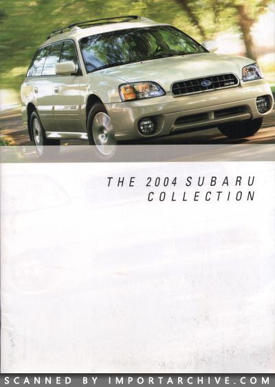 2004 Subaru Brochure Cover