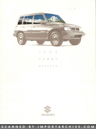 1992 Suzuki Brochure Cover