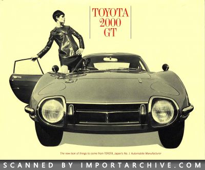 1967 Toyota Brochure Cover