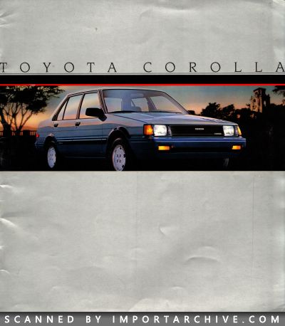 1985 Toyota Brochure Cover