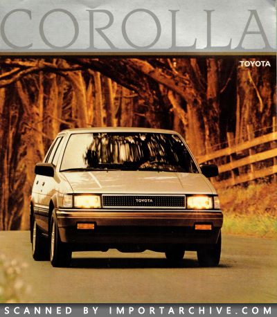 1986 Toyota Brochure Cover