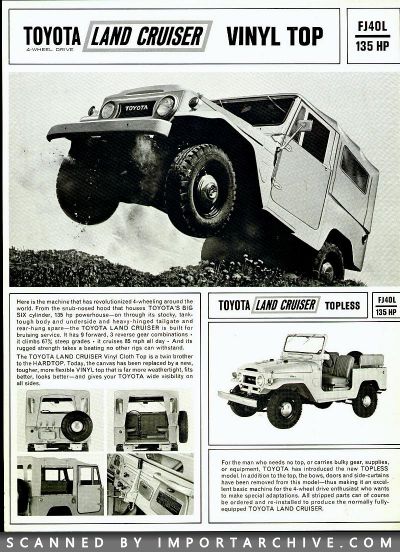 1964 Toyota Brochure Cover