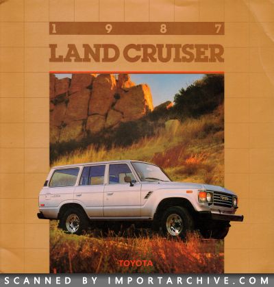 1987 Toyota Brochure Cover