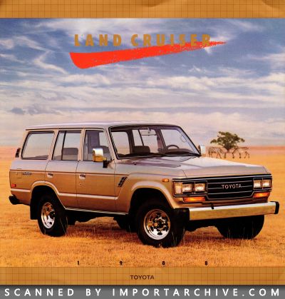 1988 Toyota Brochure Cover