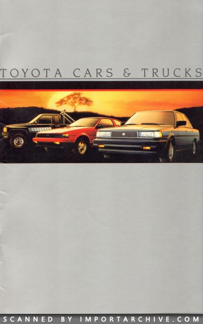 1985 Toyota Brochure Cover