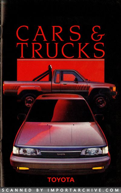 1987 Toyota Brochure Cover